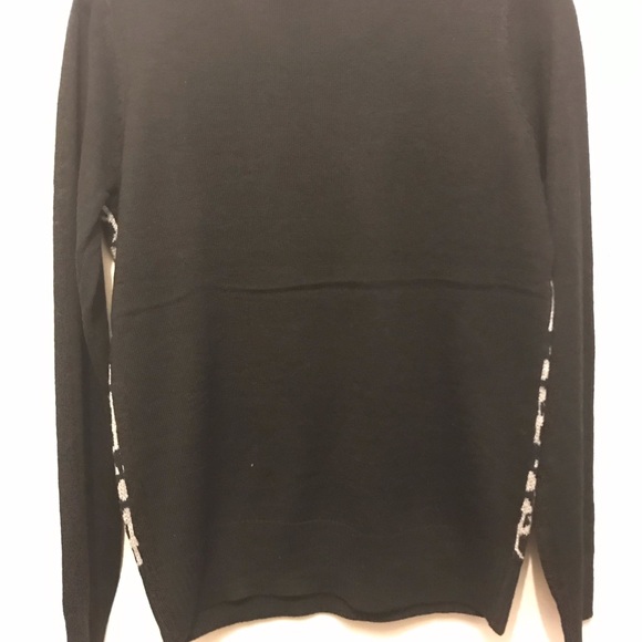 NWOT Iris Singer black grey sweater Medium - Picture 3 of 4